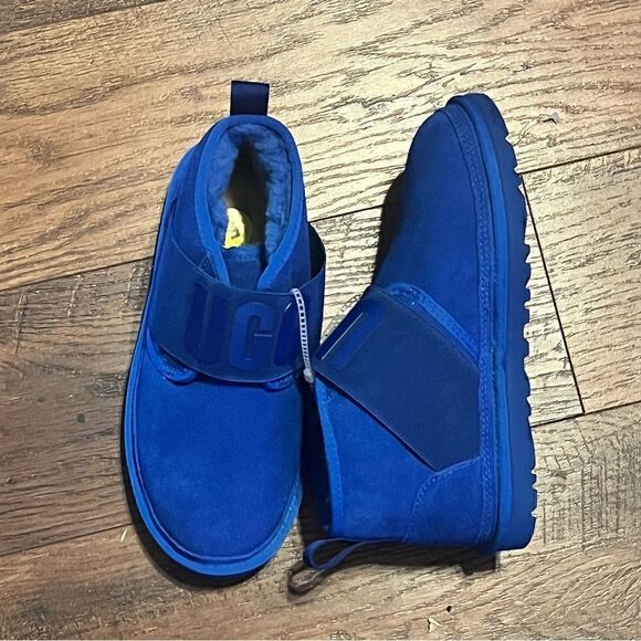 NEW - UGG Neumel Classic Chukka Boots Waterproof Suede Blue Women 5 - Picture 5 of 9